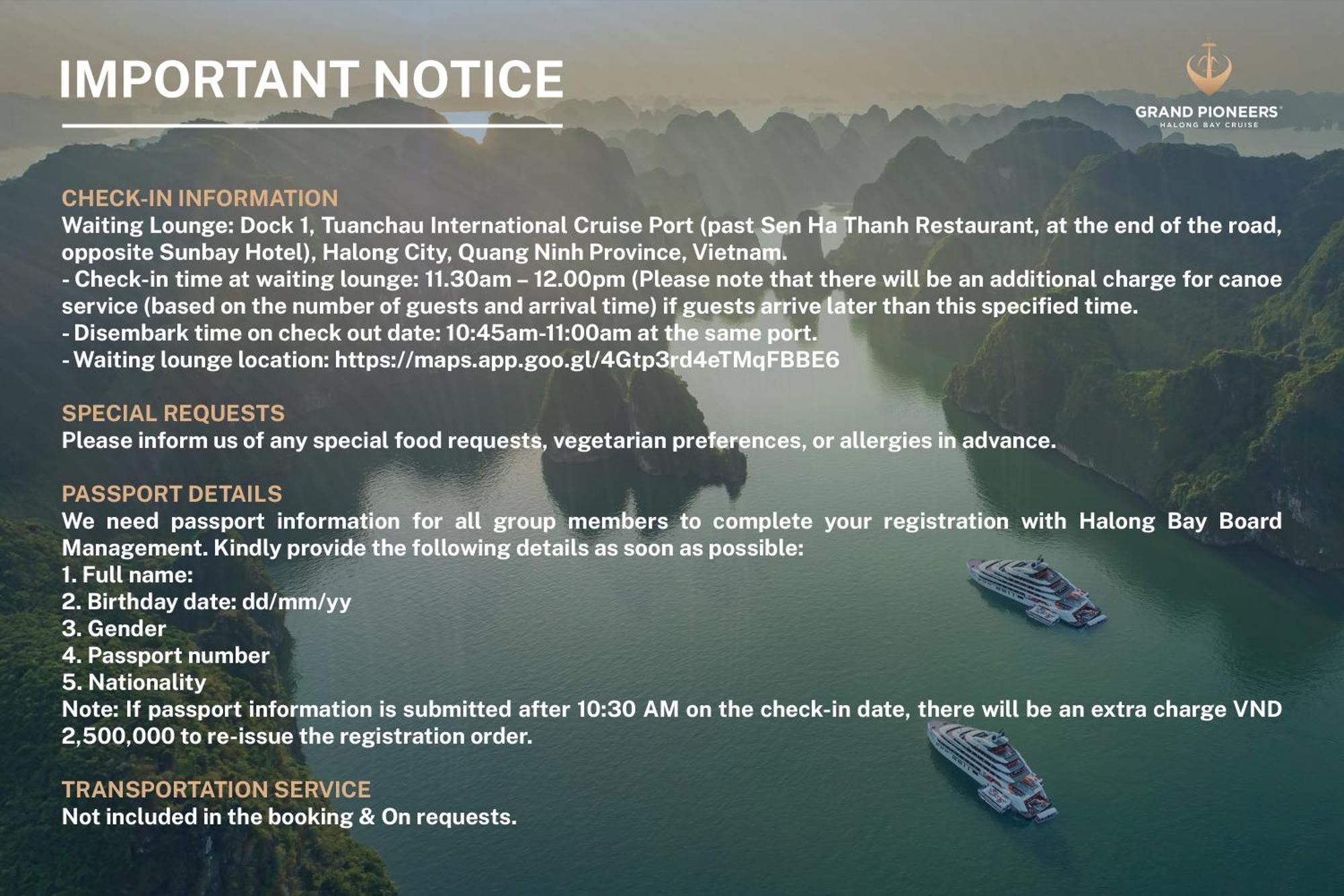 Grand Pioneers Halong Bay Cruise 1 Hotel Ha Long Eksteriør billede